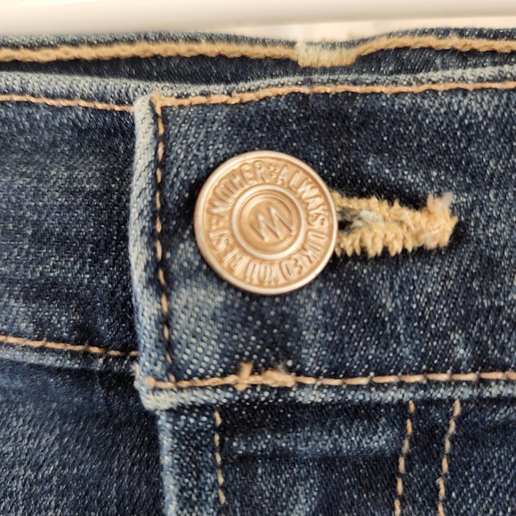 MOTHER Blue Denim Midi Skirt - Picture 3 of 8